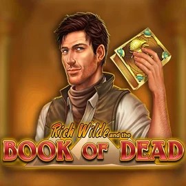 Book of Dead online game logo by Play'n GO on betrepublicscasino.ca