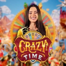 Logo of Crazy Time from Evolution at Betrepublic Casino